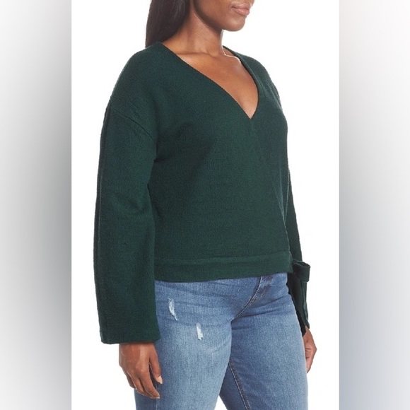 Madewell Texture & Thread Crepe Wrap Top - Picture 3 of 12